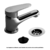 FV - 0181/M4-CR COMPACTA - JUEGO MONOCOMANDO PARA LAVATORIO - SKU - 36798