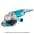 TOTAL - AMOLADORA ANGULAR 2400W 180MM INDUSTRIAL - SKU - 38380