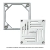 DURATOP - REJILLA MARCO BRONCE CON REJA ACERO INOX 12X12 - SKU - 4118