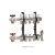 HIDROFLEX - COLECTOR 4 CIRCUITOS 20MM BRONCE 1224 - SKU - 15666