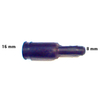 Niple plastico con reduccion de 16mm a 8mm art. 3065