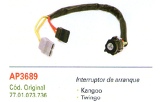 Interruptor de arranque Kangoo, Twingo. AP3689