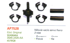 Valvula vacio servo freno 2 vias Ecosport, Fiesta, Focus, Ka. AP7528