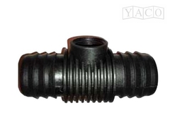 Te plastica portabulbo m14x1,25 2 vias de 34mm art. 1020.10