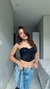Corselet Preto amarrações - Juliana Dias Intimates 