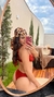 Biquíni aro quadrado Terra cota - Juliana Dias Intimates 