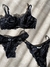 Trio Lingerie Preto Ninna - comprar online