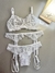 Trio de Lingerie branco Ninna - comprar online