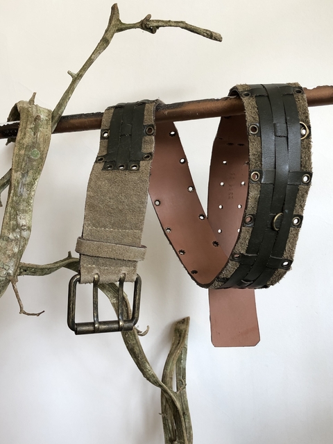 Cinto Leather Gray