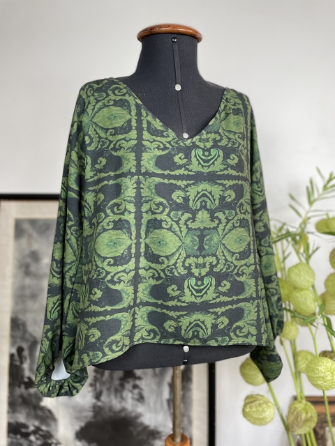 Blusa Verde John John Black