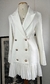 Vestido Alfaiataria Branco - loja online