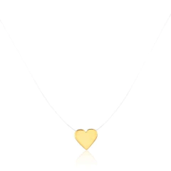 CHOKER CORAÇÃO CHAPADO FIO DE NYLON CHVMTF-50333
