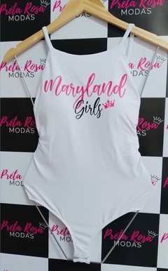 Body Letreiro Maryland Branco na internet