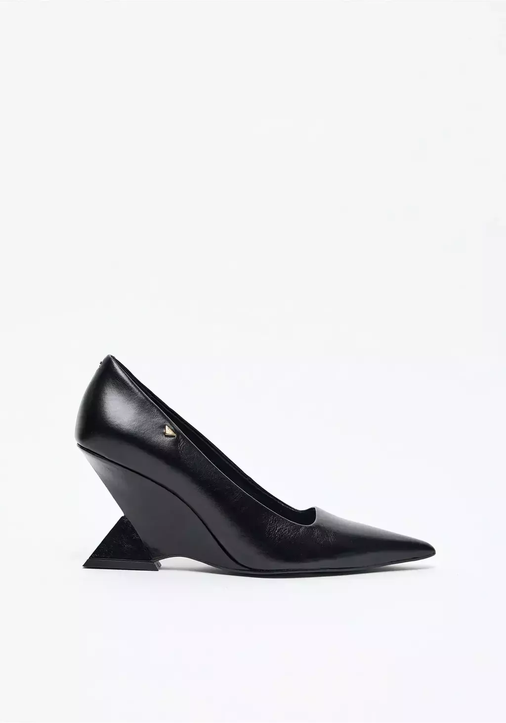 SCARPIN GEOMETRICO COURO LP