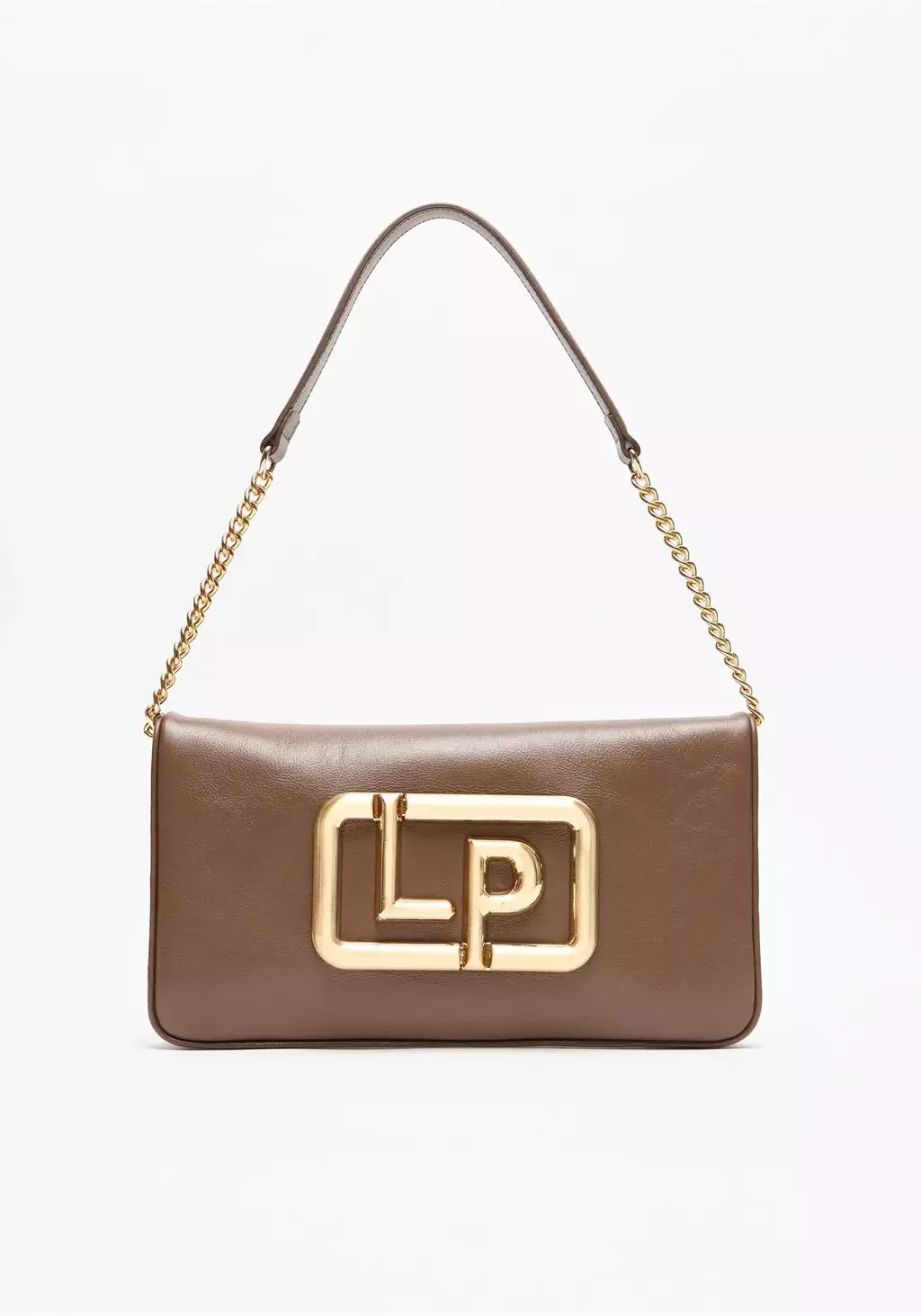 CLUTCH COURO COM MAXI METAL LP