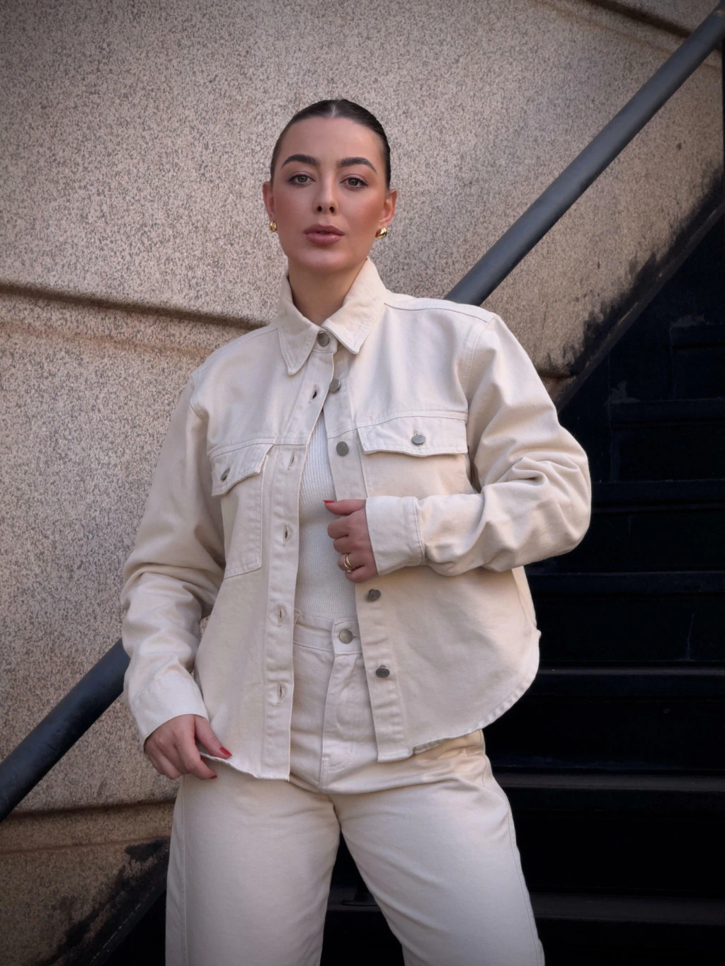 CAMISA SARJA BOLSOS