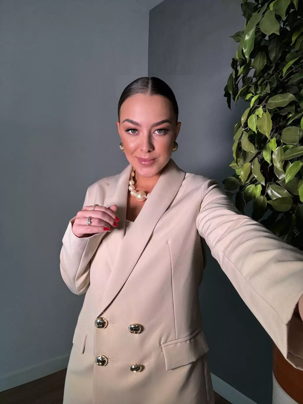 CONJUNTO BLAZER E CALÇA ALFAIATARIA