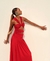 VESTIDO VERMELHO AMARANTE TORÇÃO