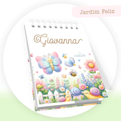 Imagem do Kit Personalizado Cadernetas tema Jardim Encantado