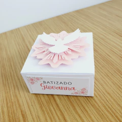 Kit Festa para Lembrancinhas ou decoração de mesa de Batizado Rosa - Art Conquistense