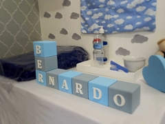 Imagem do Nomes em cubos decorativos em MDF