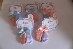 Pezinhos de sabonete para chá revelação