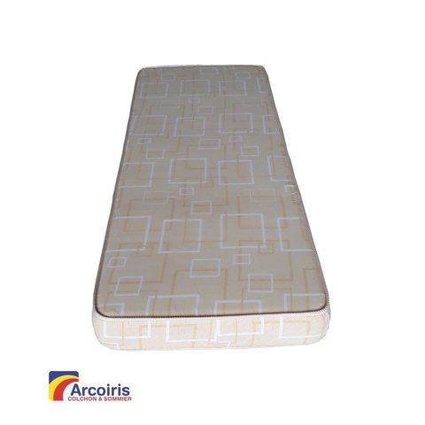 COLCHON LUJO ESPUMA 1 PLAZA 190X100X18 ANOCHECER (ARCOIRIS)