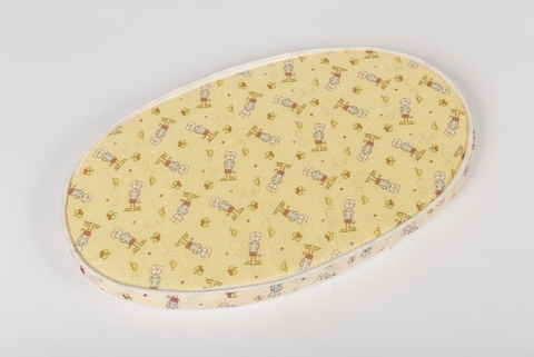 COLCHON PARA MOISES OVALADO 70x45x6 ARCOIRIS