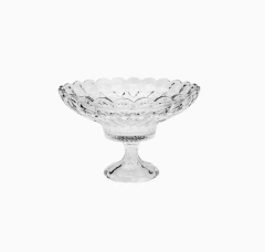 Centro de Mesa Cristal Angel Transparente com Pé 32x21cm Wolff - loja online
