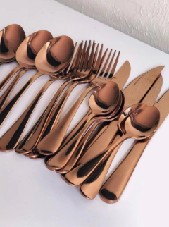 Faqueiro Mek RoseGold 24 peças