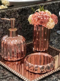 Bandeja Espelhada RoseGold 20x20cm