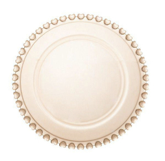 PAGUE 3 LEVE 4 Sousplat com Borda de Coração Âmbar 32cm Lyor -  Mesa Posta e Decoração  - P&B Decor