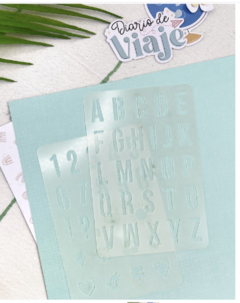 Stencil Abecedario - Diario de Viaje - comprar online