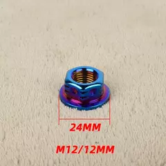Porca de Titânio M6/M8/M10/M12 - Explosão motos