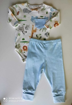 Conjunto manga longa safari - Mini & Co