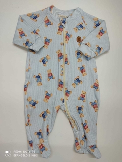 MACACAO AZUL URSO COM ZIPER - MINI & CO