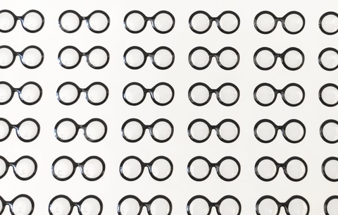 522 Resinado - Óculos Redondo Transparente