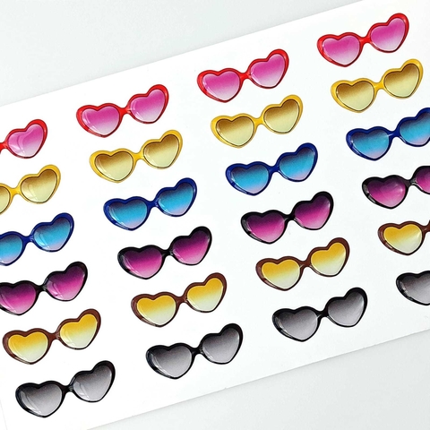 671 Resinado - Óculos com Fundo Branco