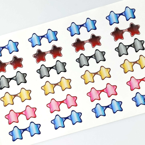 673 Resinado - Óculos com Fundo Branco