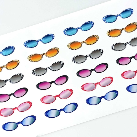 674 Resinado - Óculos com Fundo Branco