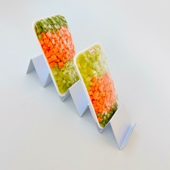 Bandeja Kapale Escadinha 35x10cm branca- kit com 20 - comprar online