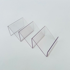 Bandeja tipo escadinha Kapale Acrílico Cristal - kit com 10 - comprar online