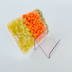 Bandeja tipo escadinha Kapale Acrílico Cristal - kit com 10
