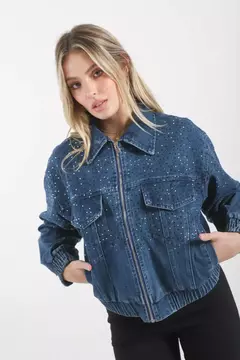 Campera Jean Con Stras VT70014