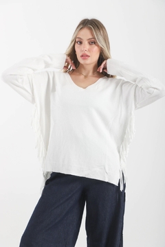 Imagen de Sweater Flecos Laterales VTL680