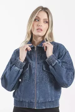 Imagen de Campera Jean Con Stras VT70014