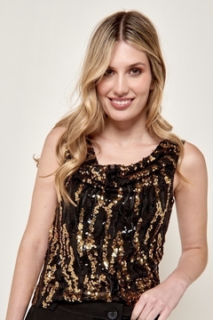 Musculosa Lentejuelas Buche VTK4039 - Indiana