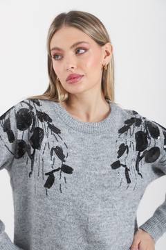 Sweater Cashmire Bordado VTL670 - Indiana