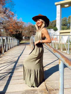 Vestido Simil Lino Elastizado MADRID LISO en internet