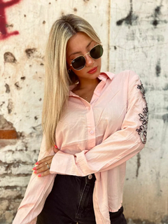 Camisa Bordado Canutillos AUSTIN ROSA vtk214